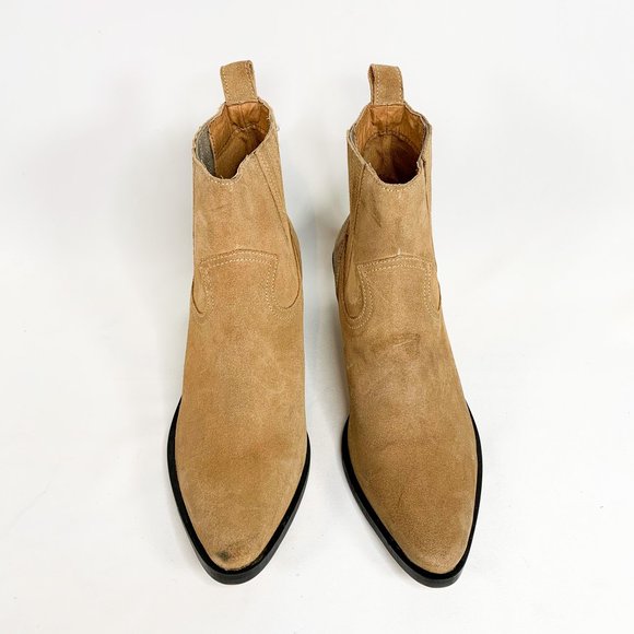 UO Tina Suede Western Boot / URBAN OUTFITTERS - Picture 4 of 8